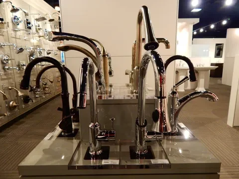 faucets on display